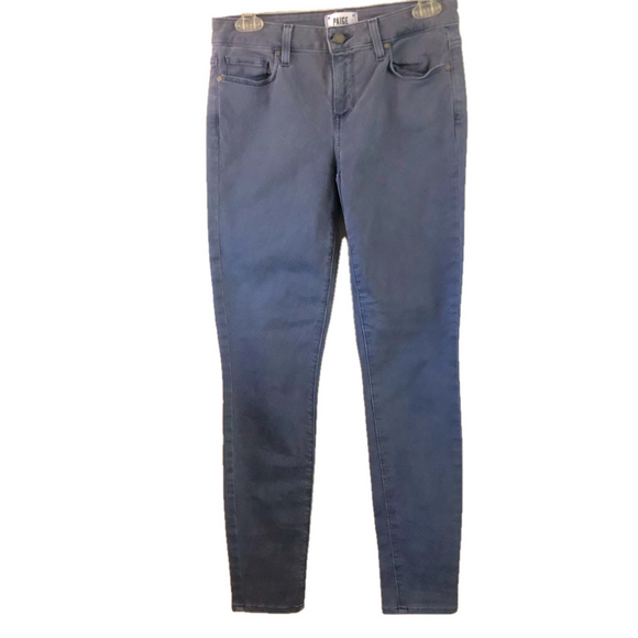 PAIGE Verdugo ankle skinny jeans faded navy women’s size 28 mid-rise - Picture 5 of 12